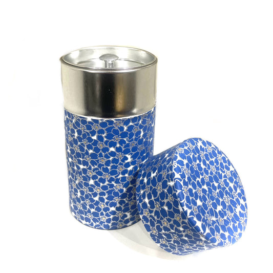 Teedose Blaue Blüten