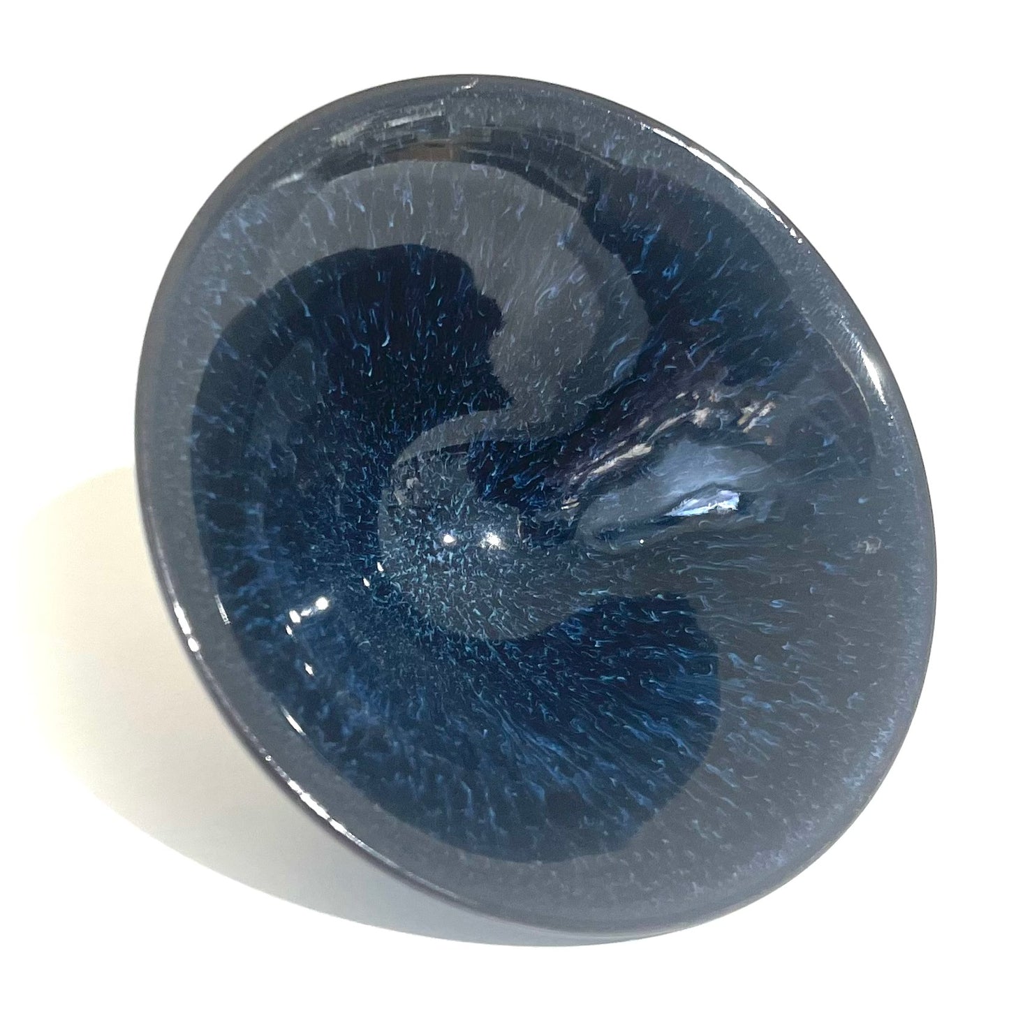Tenmoku Teeschale Blau