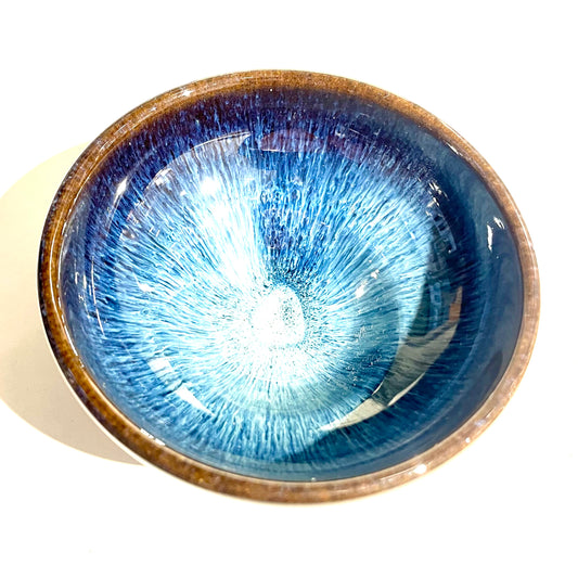 Teeschale Tenmoku Blue Grass