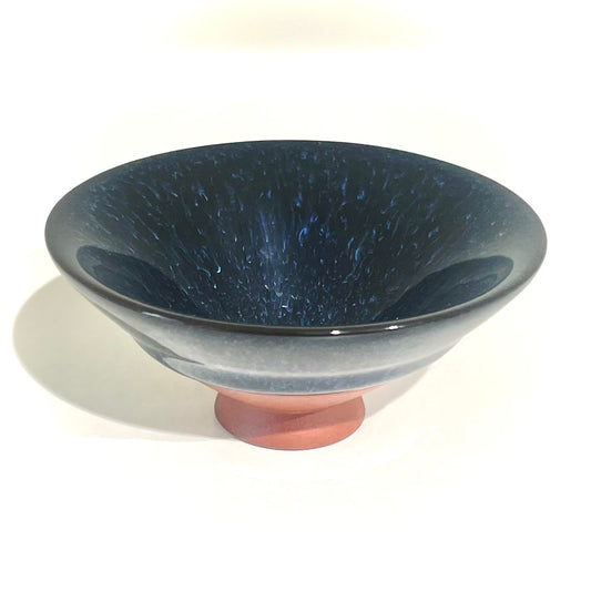 Tenmoku Teeschale Blau