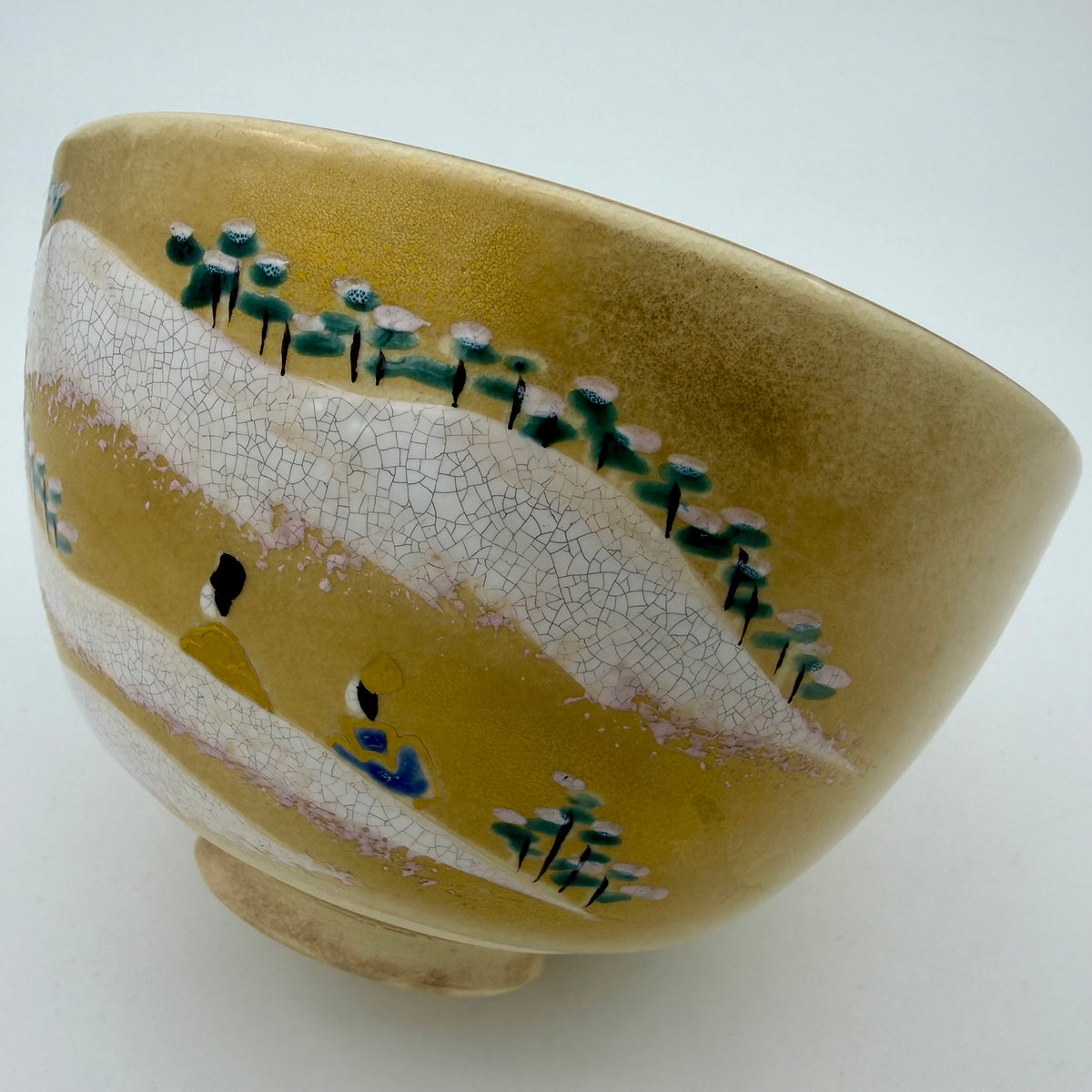 Chawan Snow Kiyomizuyaki