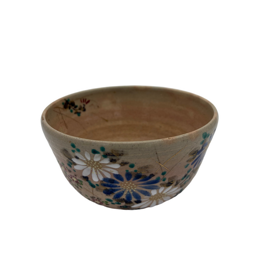 Vintage Chawan Kiyomizu Sommerblumen
